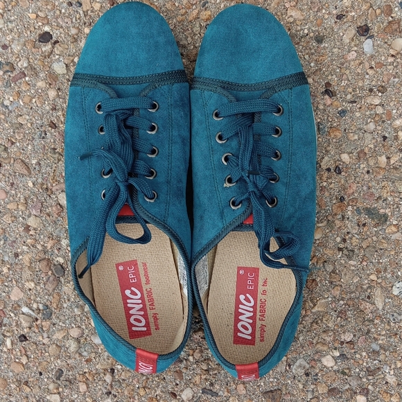 Ionic Epic fabric footwear mens runner blue sneakers sz 9 - Picture 3 of 8